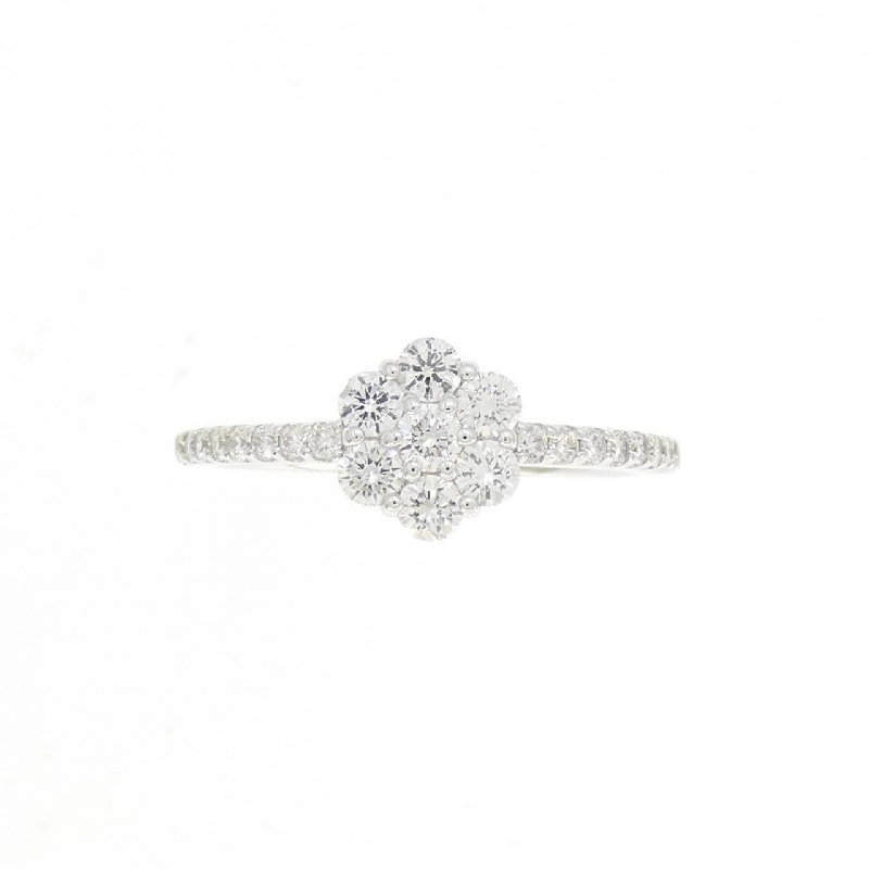 Nhẫn kim cương hoa K18WG 0.50CT 671441