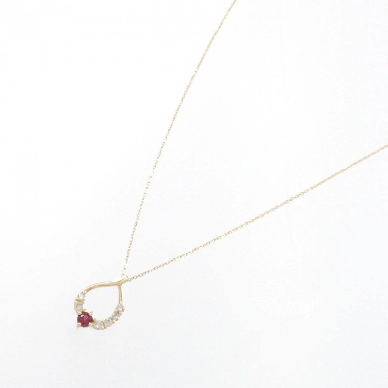 K18YG Spinel Necklace - Hàng hiệu Authentic 863504