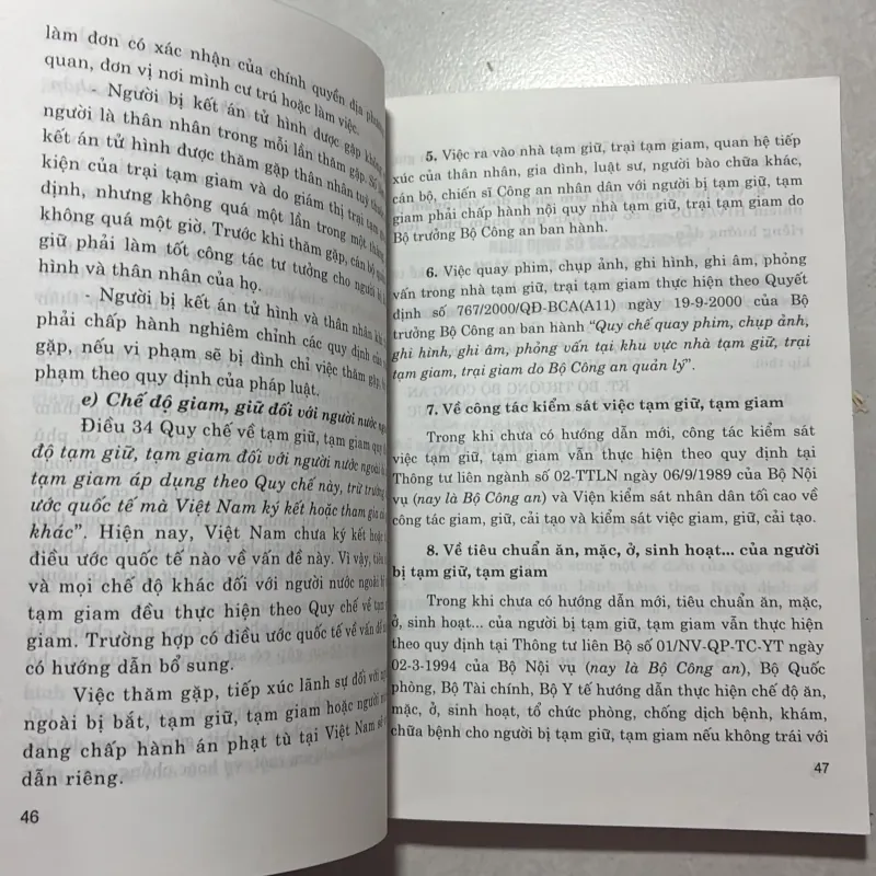 Những văn bản quy phạm pháp luật hiện hành về tạm giữ, tạm giam… và quản lý kho vật chứng 799841