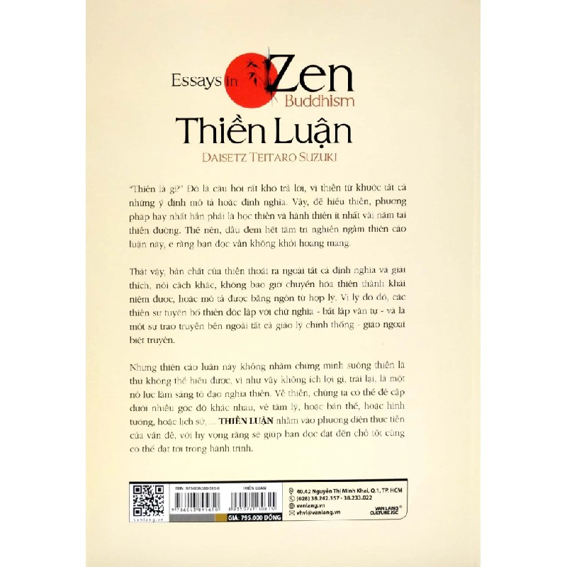 Thiền Luận (Bìa Cứng) - Daisetz Teitaro Suzuki 184139