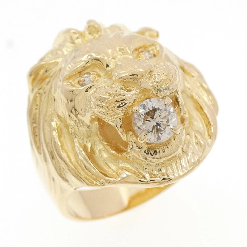 Nhẫn kim cương K18YG hình sư tử 0.27CT - Hàng hiệu Authentic 846984