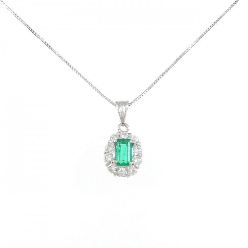 Dây chuyền ngọc lục bảo PT900/PT850 0.44CT - Hàng hiệu Authentic 858190