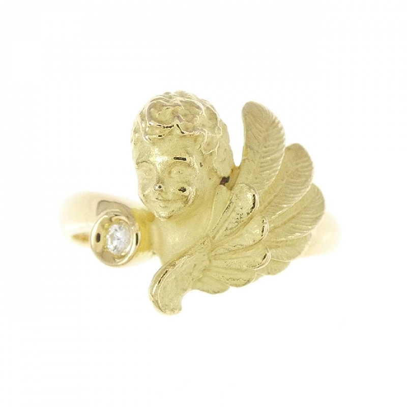 Nhẫn kim cương K18YG 0.02CT 671181