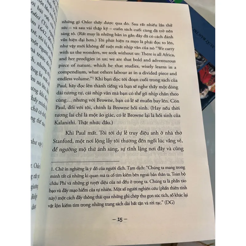 KHI HƠI THỞ HOÁ THINH KHÔNG - PAUL KALANITHI  1010305