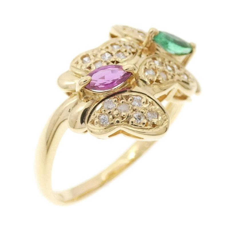 Nhẫn đá màu bướm K18YG 667630