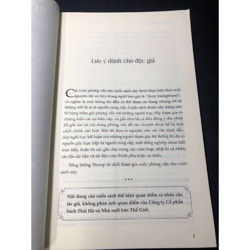 Fear Trump ở nhà trắng Bob Woodward năm 2019 mới 90% bẩn nhẹ HCM1611 912745