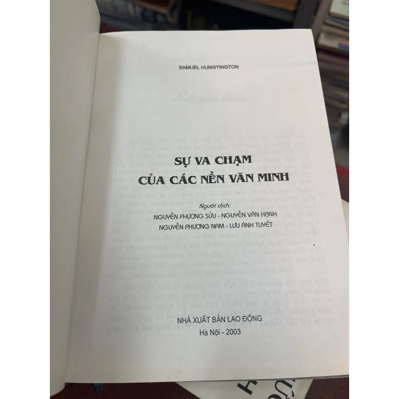 SỰ VA CHẠM CỦA CÁC NỀN VĂN MINH - SAMUEL HUTINGTON 937160
