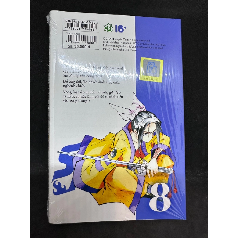 Shaman king, tập 8. Mới 100%, nguyên seal SBM1808 347882