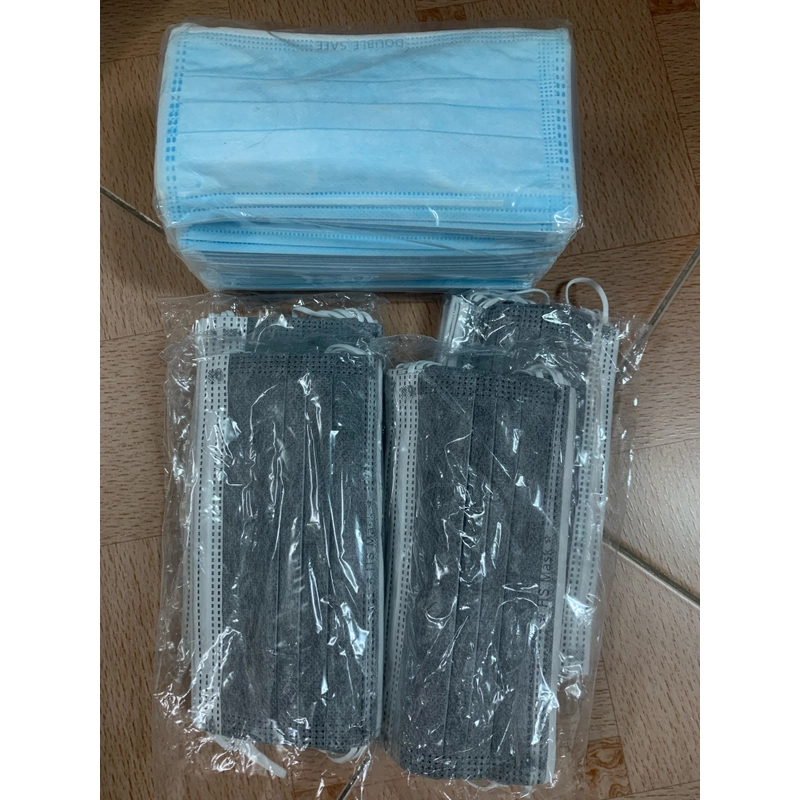 Khẩu trang y tế 50c màu xanh + 40c màu đen 521651
