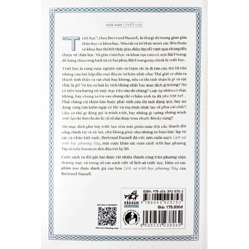 Lịch Sử Triết Học Phương Tây - Tập 2: Triết Học Công Giáo (Bìa Cứng) - Bertrand Russell 286677