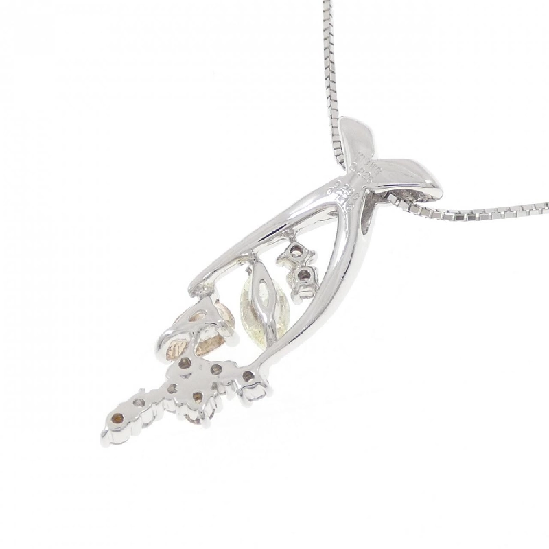 K18WG Dây chuyền kim cương 0.631CT - Hàng hiệu Chính hãng 858452