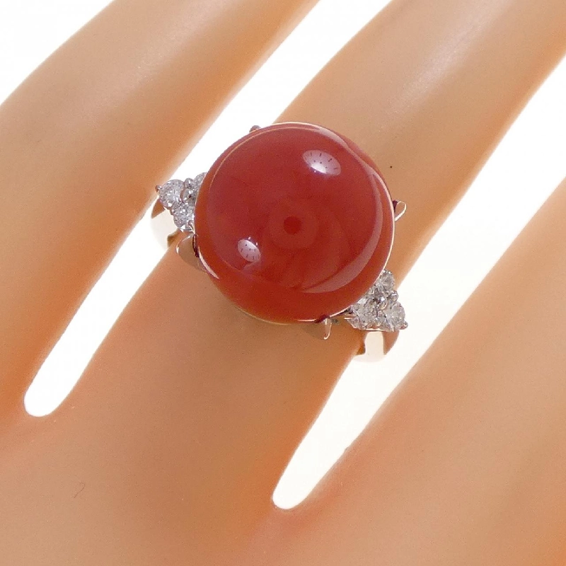 Nhẫn san hô PT900 11.9mm - Hàng hiệu chính hãng 850288