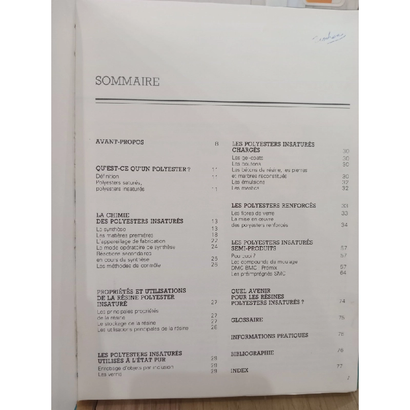 Les polyesters insaturés 543901