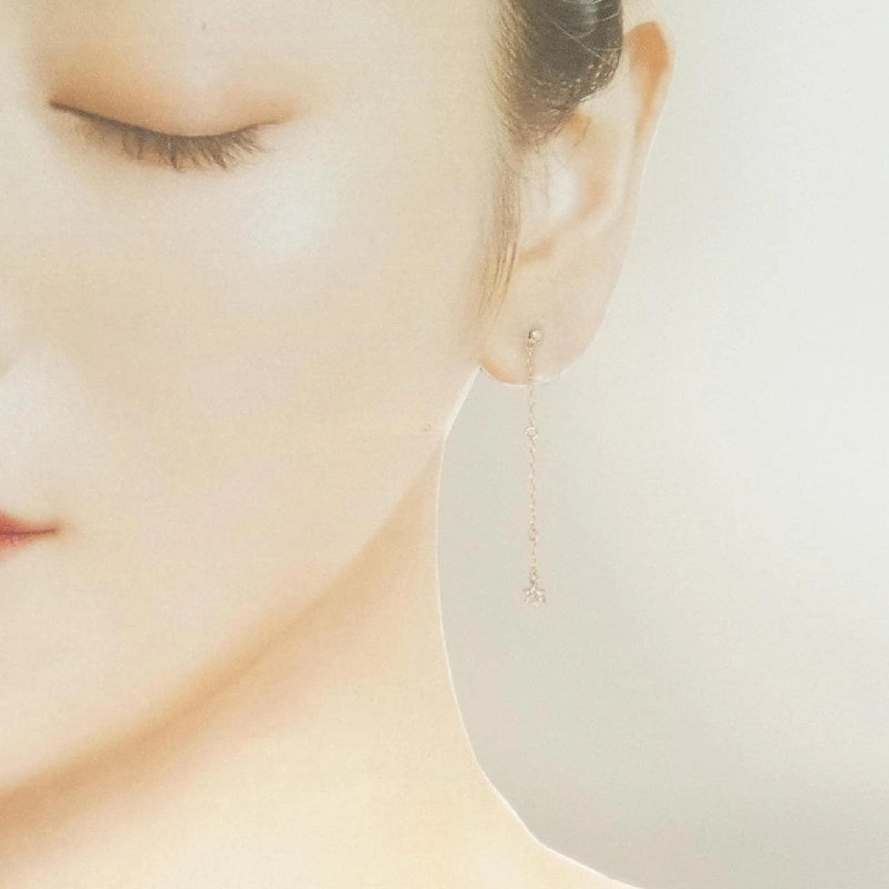 K18PG Bông tai kim cương 0.12CT - Hàng hiệu Chính hãng 868888