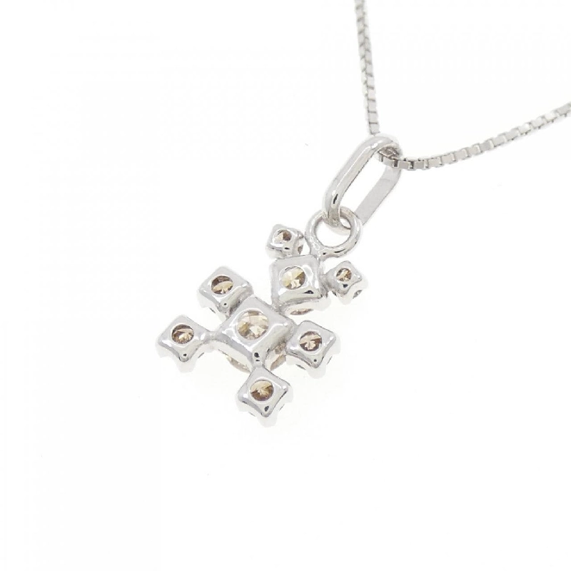 K18WG Dây chuyền kim cương - Hàng hiệu Authentic 861070