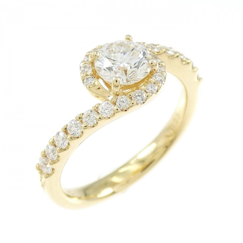 Nhẫn kim cương K18YG 0.516CT G VS2 VG - Hàng hiệu chính hãng 871465