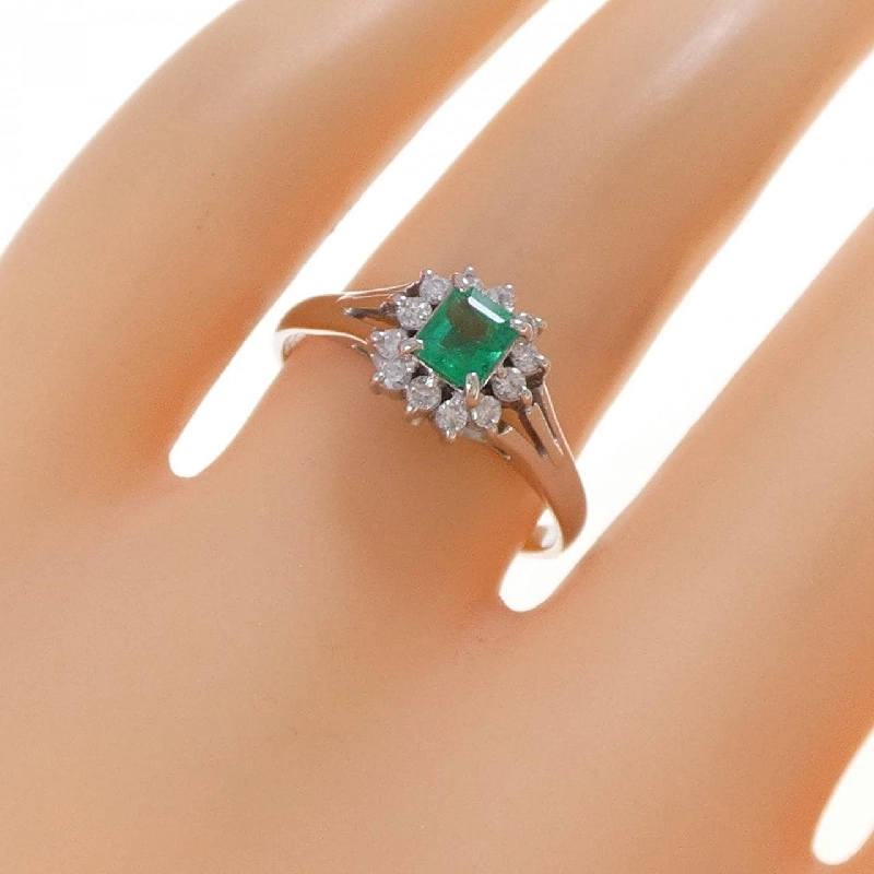Nhẫn Emerald PT900 0.31CT - Hàng hiệu Authentic 852833