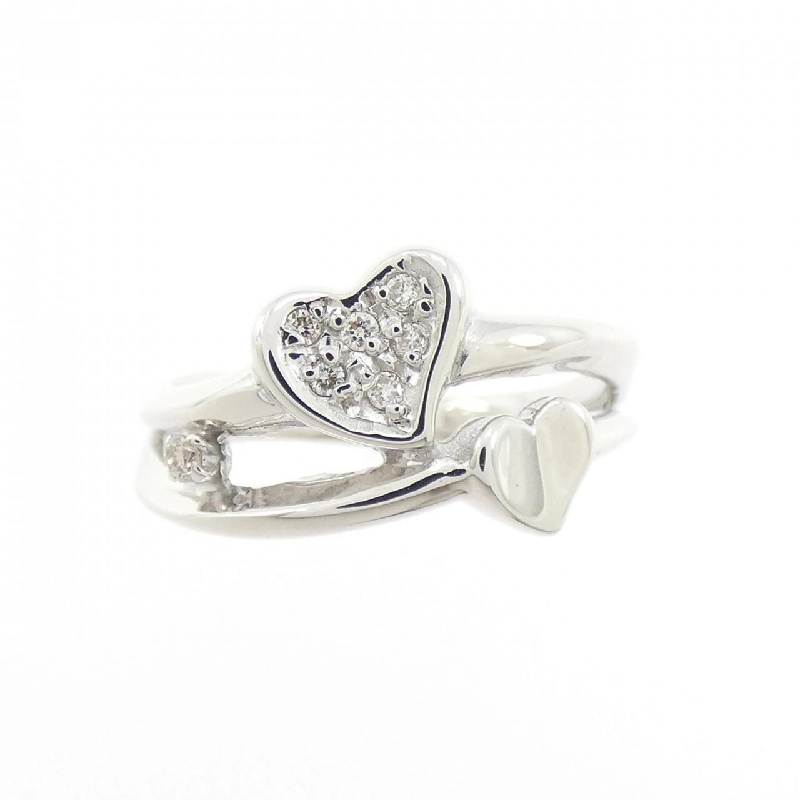 Nhẫn kim cương hình trái tim K18WG 0.04CT - Hàng hiệu Chính hãng 847507