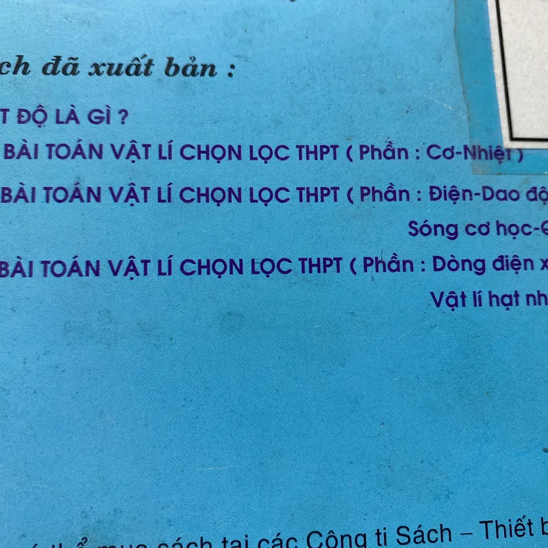 Các bài toán Vật Lí chọn lọc THPT - Cơ học - Nhiệt học (Vũ Thanh Khiết) 679609