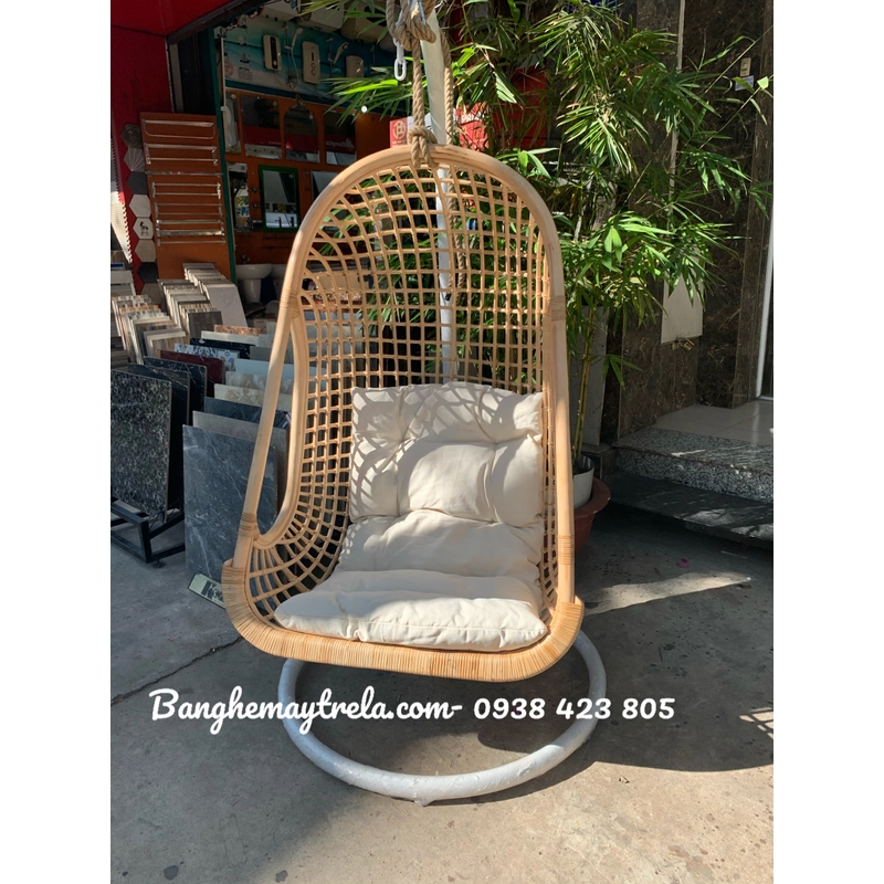 Ghế xích đu mây đan caro 463109