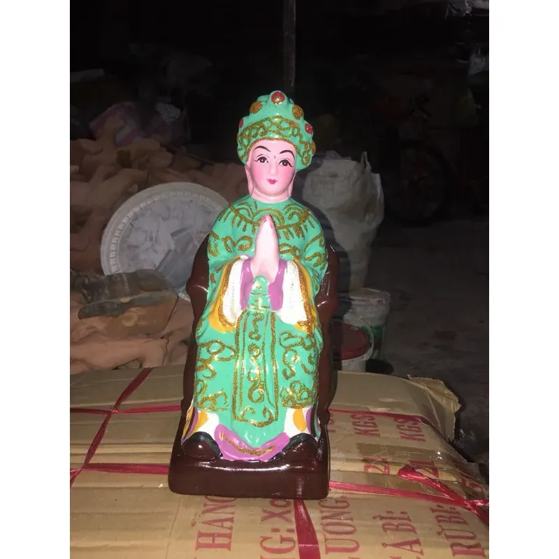 Tôn tượng Bà ngũ hành 5 màu 27cm đất nung đẹp - MÀU ĐEN 1004738