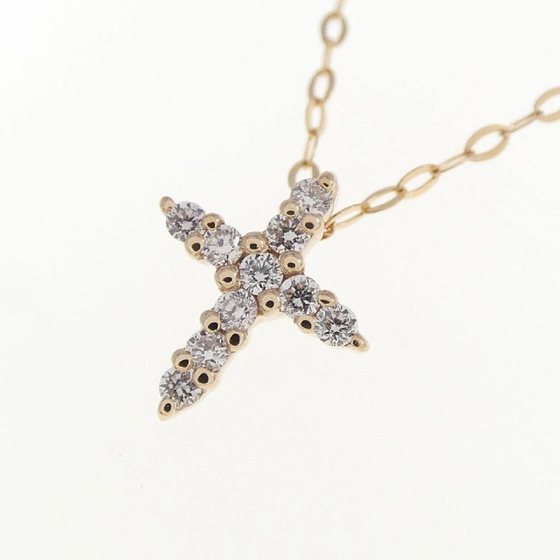 K18PG Dây chuyền kim cương hồng - Hàng hiệu Authentic 859551