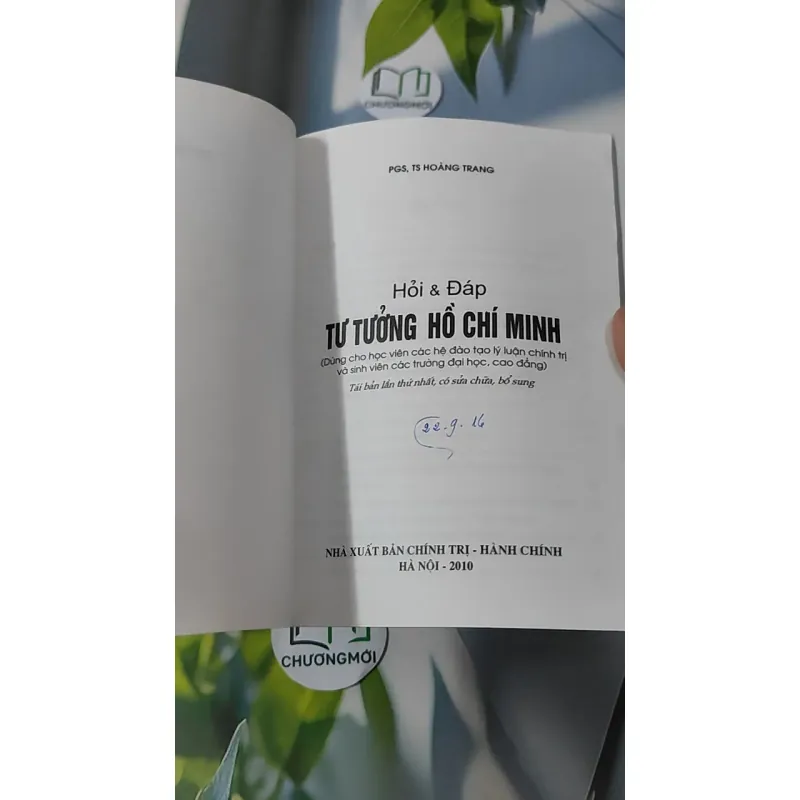Hỏi & Đáp Tư Tưởng Hồ Chí Minh - PGS, TS Hoàng Trang 928607