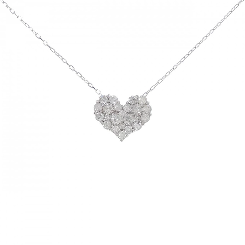 K14WG/K18WG Dây chuyền kim cương hình trái tim 1.00CT - Hàng hiệu Chính hãng 859489