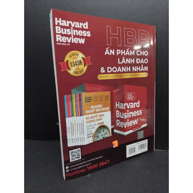 Ra quyết định thông minh - Harvard Business Review mới 90% bẩn nhẹ 2019 HCM2809 KỸ NĂNG 917094