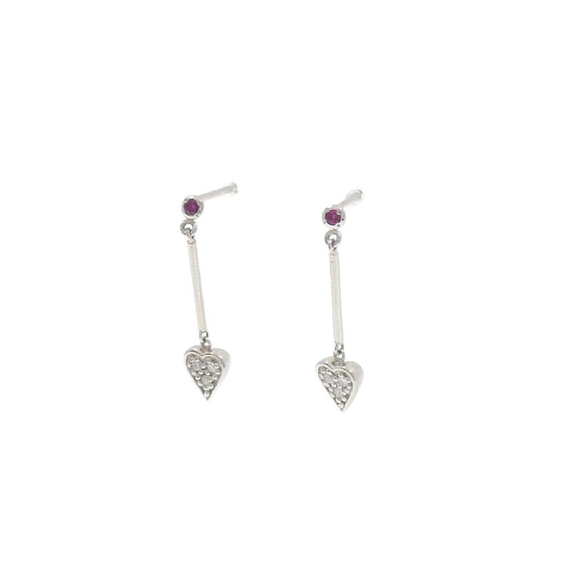 PT950/PT900 Bông tai hình trái tim Ruby - Hàng hiệu Chính hãng 865664