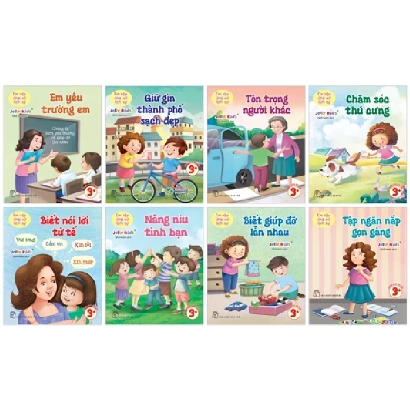 Bộ Sách Em Tập Ứng Xử Lịch Sự (Bộ 8 Cuốn) (2025) - Jolly Kids 462377