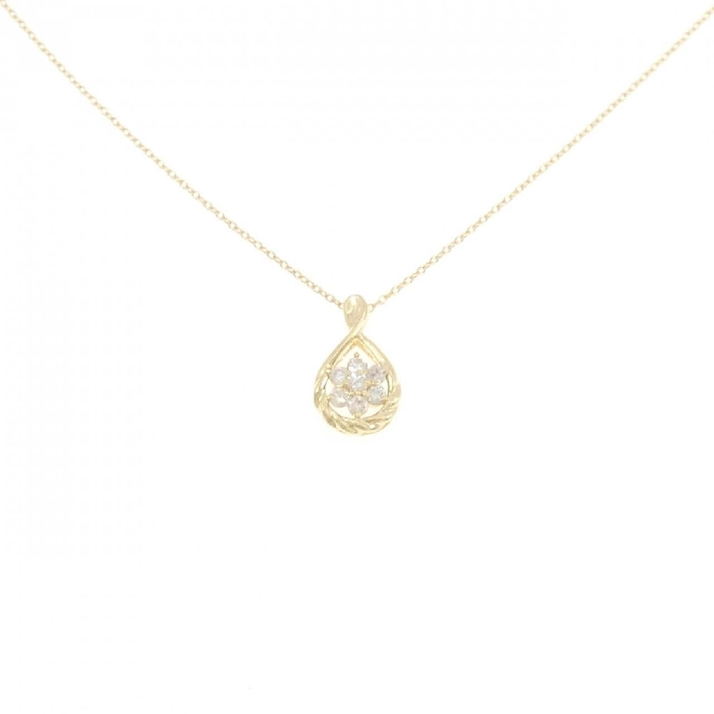 K18YG Hoa Hồng Kim Cương Dây Chuyền 0.2CT - Hàng hiệu Chính Hãng 860789