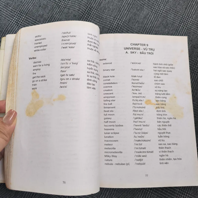 Từ vựng tiếng Anh theo chủ điểm - Võ Công Thương 564739