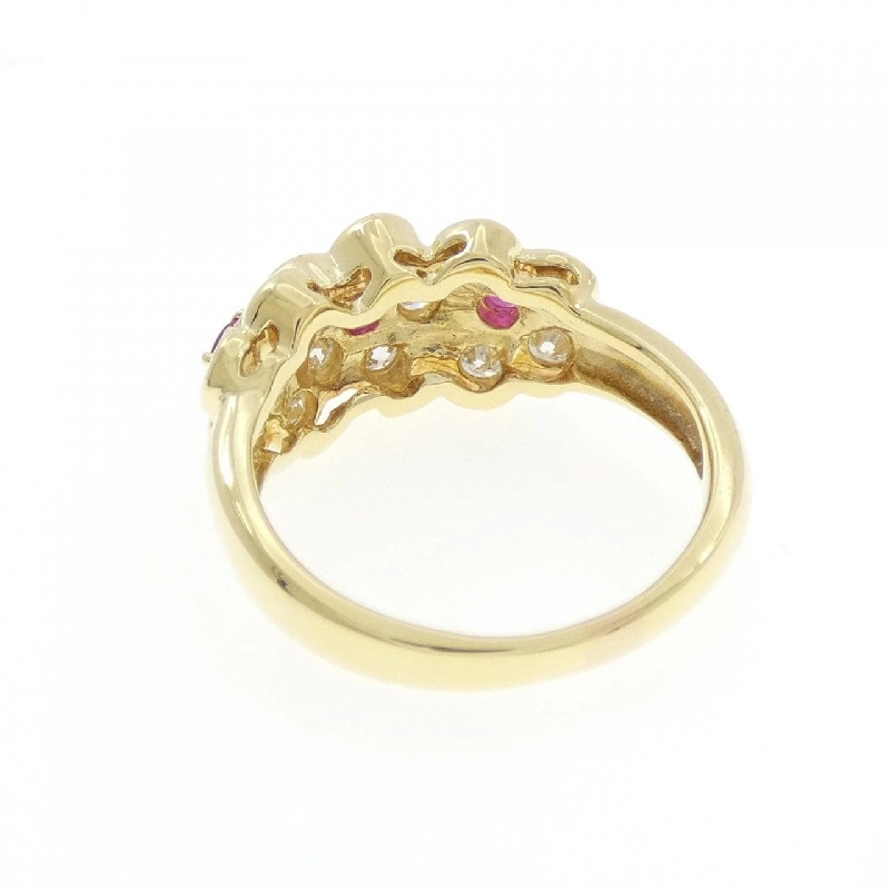 Nhẫn Ruby Hoa K18YG 0.40CT - Hàng hiệu Chính hãng 850298