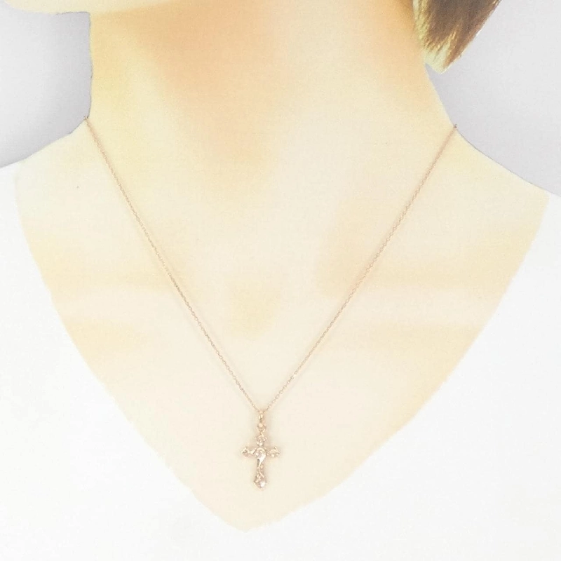 Dây chuyền chữ thập 14KPG - Hàng hiệu Authentic 862009