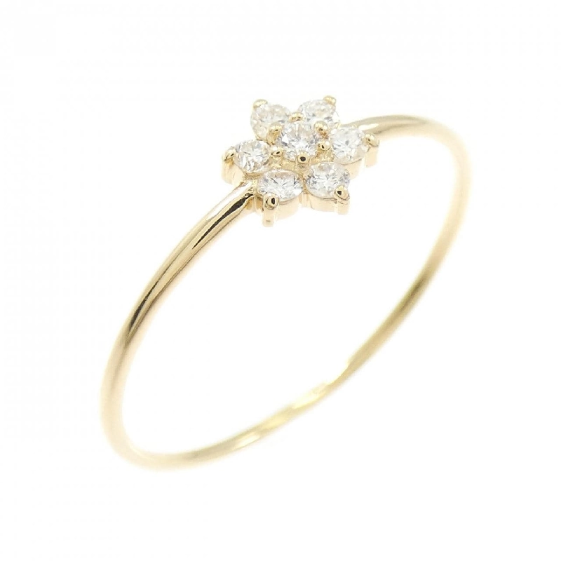 Nhẫn kim cương hoa K18YG 0.10CT - Hàng hiệu Authentic 851078