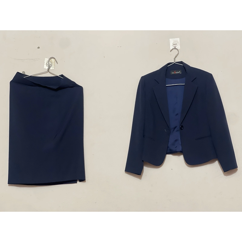Bộ vest công sở màu xanh than size S 509125
