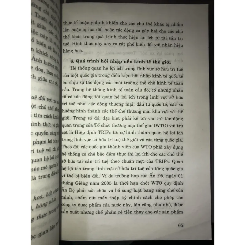 Bảo đảm quan hệ lợi ích hài hoà về sở hữu trí tuệ trong hội nhập kinh tế quốc tế của VN 723029