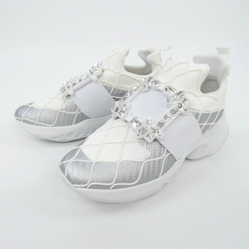 Giày sneaker vải Vivienne Roger Vivier với dây đeo đàn hồi 659117