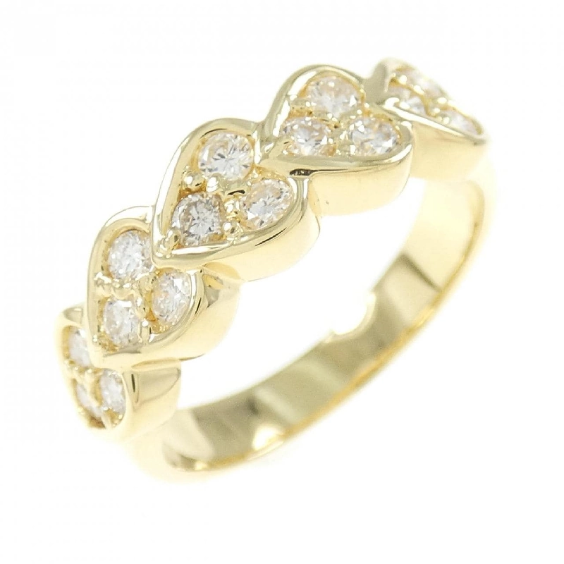 Nhẫn kim cương hình trái tim K18YG 0.50CT 670738