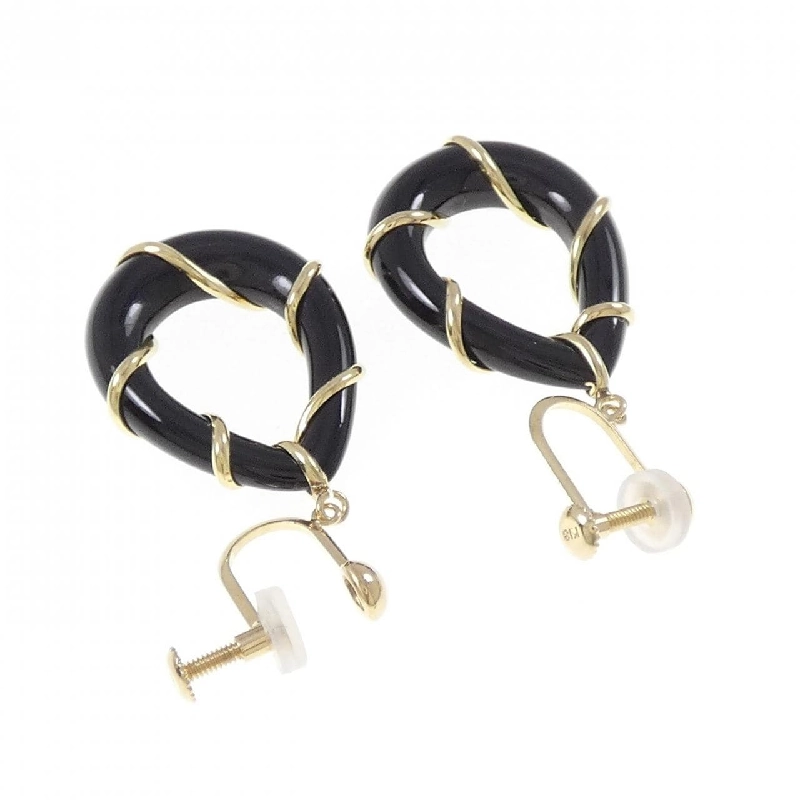 K18YG Onyx Bông tai - Hàng hiệu Chính hãng 872935