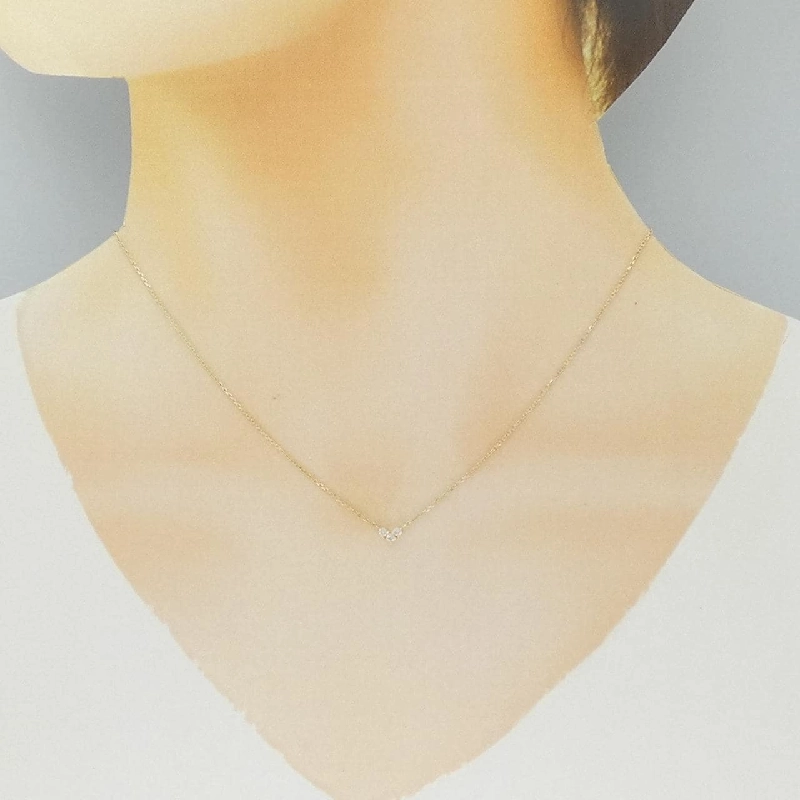 Dây chuyền kim cương hình trái tim 4゜C - Hàng hiệu Authentic 843479