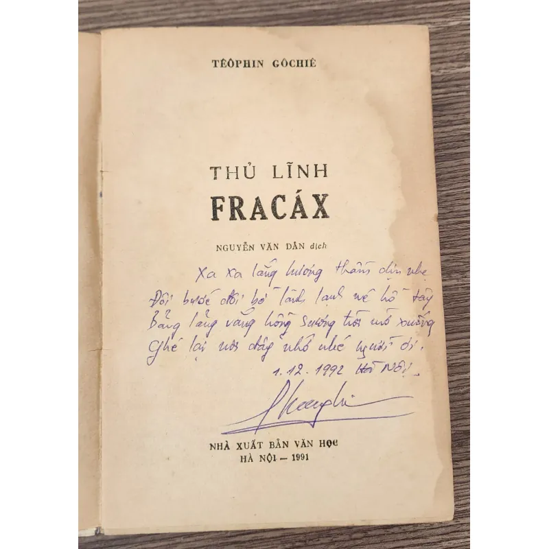 Tiểu thuyết Pháp THỦ LĨNH FRACÁX (nhà văn Théophile Gautier) 783974