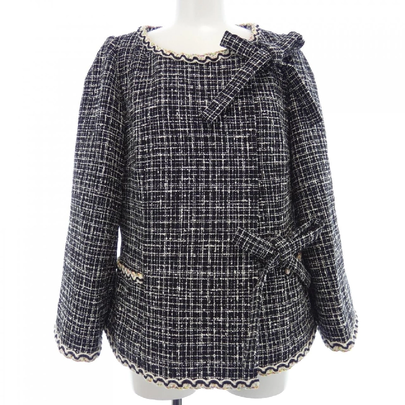 Jacket không cổ CHANEL LOOK35 P78887V68997 632514