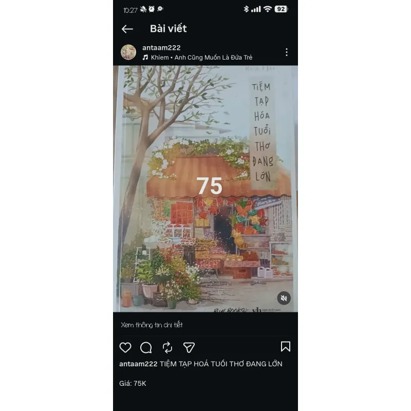 Tản văn: Tiệm tạp hoá tuổi thơ đang lớn. mới 90% 934349