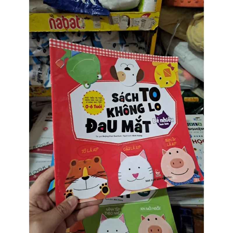 Bộ 4 cuốn sách to không lo đau mắt 0-6 tuổi mới 80% nhăn bìa HCM0808 MẸ VÀ BÉ 924908