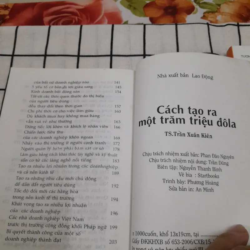 2 quyển làm giàu: Tạo 100 triệu Đôla & Đừng để tiền ngủ yên. Trần X Kiên & Tương Lâm 763137