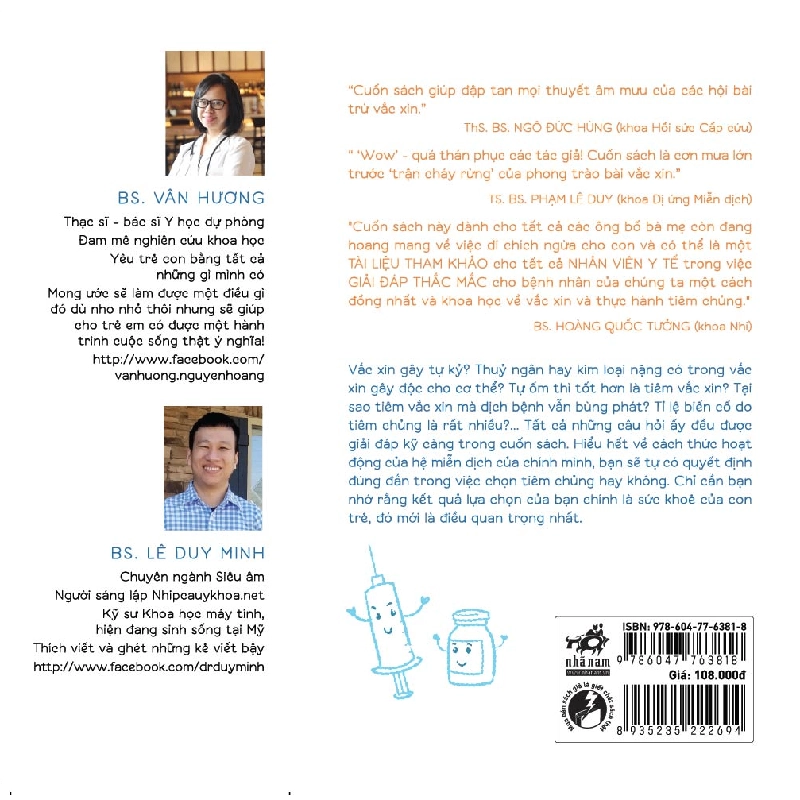 Để Con Được Chích - Hiểu Hết Về Vắc Xin Và Miễn Dịch - BS Vân Hương, BS Lê Duy Minh, Uyên Bùi 293072