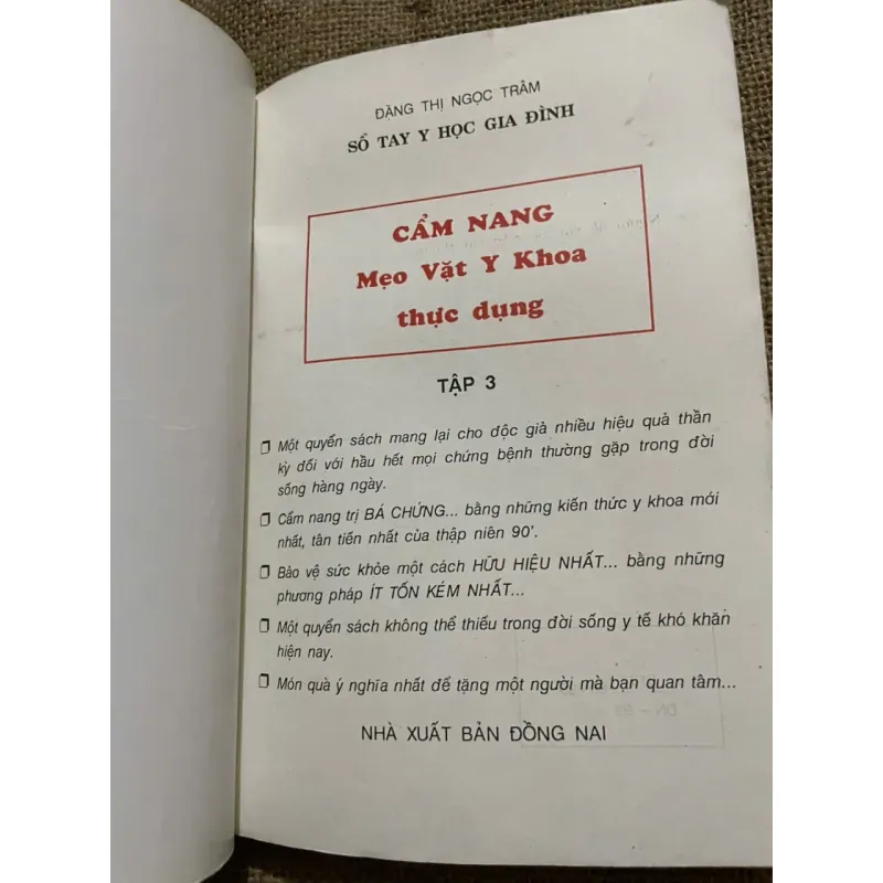 CẨM NANG MẸO VẶT Y KHOA THỰC DỤNG 571806