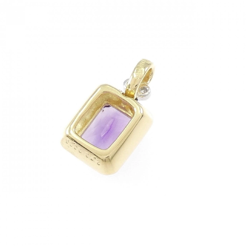 K18YG/PT900 Mặt dây chuyền Amethyst 2.70CT - Hàng hiệu Chính hãng 869856